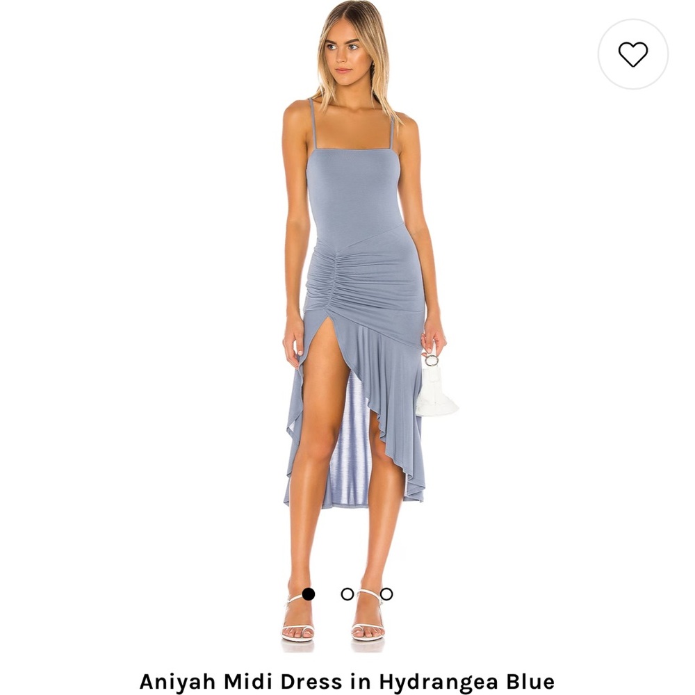 Lovers and Friends; Aniyah Midi Dress in Hydrangea Blue
